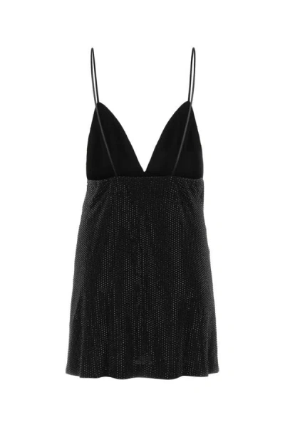 Shop Dsquared2 Dsquared Woman Black Viscose Mini Dress