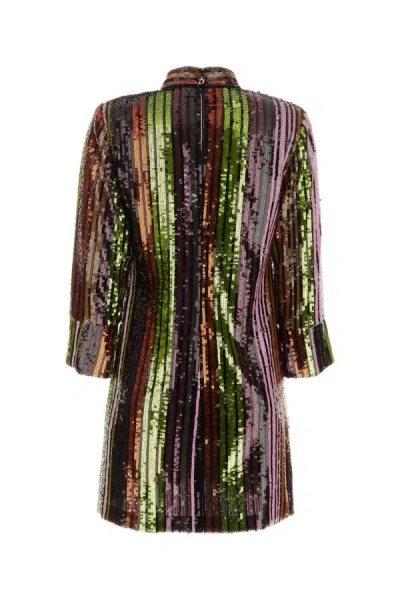 Shop Dsquared2 Dsquared Woman Multicolor Sequins Mini Dress