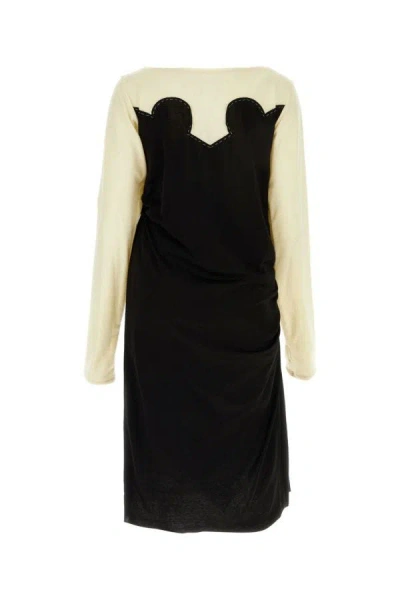 Maison Margiela Spliced-jersey Midi Dress In Multicolor