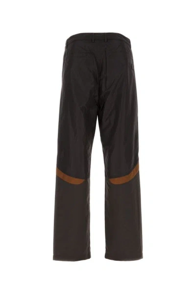 Shop Moncler Man Graphite Nylon Pant In Black