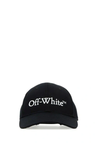 Shop Off-white Off White Woman Black Cotton Baseball Cap