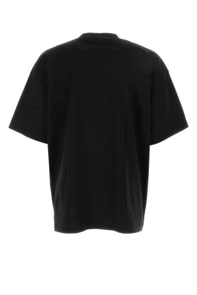 Shop Vetements Unisex Black Stretch Cotton Oversize T-shirt