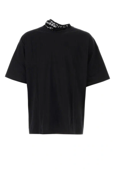 Shop Y/project Y Project Man Black Cotton T-shirt