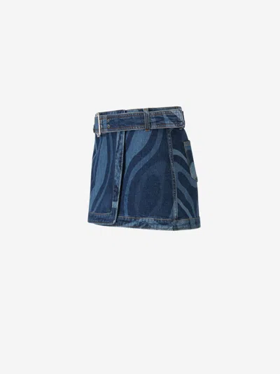 Shop Pucci Marmo Motif Mini Skirt In Marble Motif