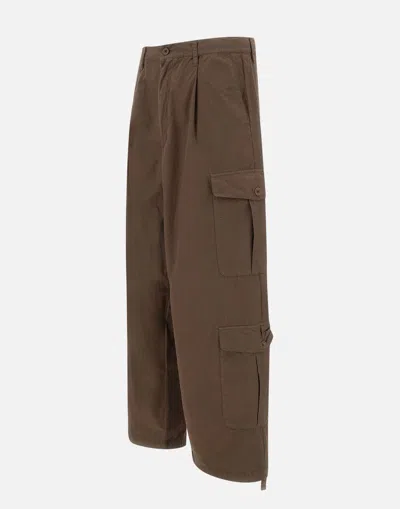 Shop Emporio Armani Trousers In Brown