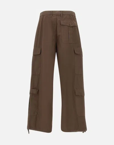 Shop Emporio Armani Trousers In Brown