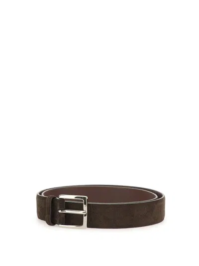Shop Orciani Belts In Brown