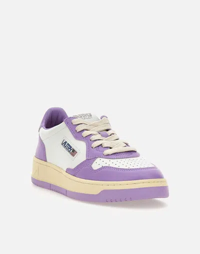 Shop Autry Sneakers In White/lilac