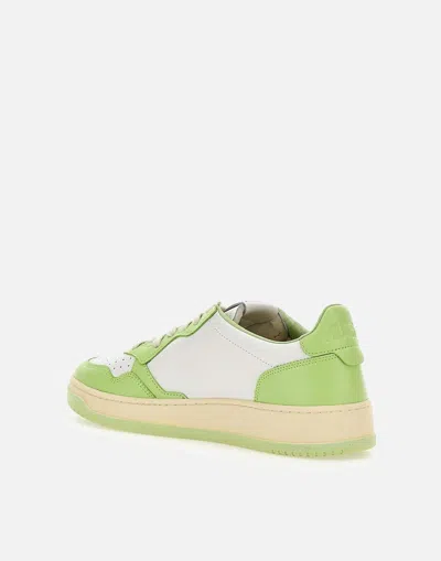 Shop Autry Sneakers In White-green
