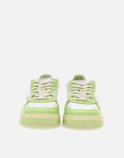 Shop Autry Sneakers In White-green