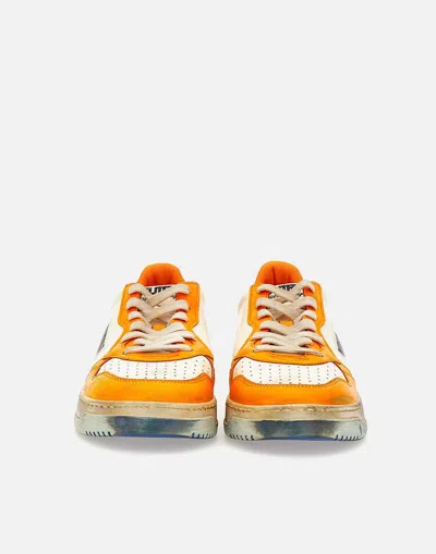 Shop Autry Sneakers In White-orange-blue