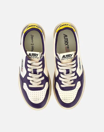 Shop Autry Sneakers In White-purple