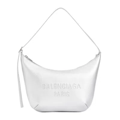 Shop Balenciaga Shoulder Bags In Silver