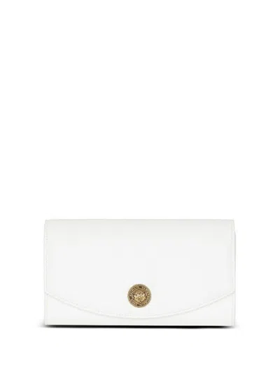 Shop Balmain Small Leather Goods In White