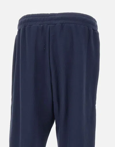 Shop Ea7 Emporio Armani Trousers In Blue