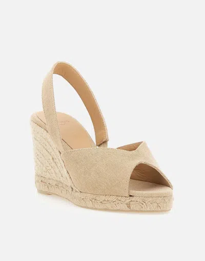 Castaã±er 80mm Brisa Wedge In Beige