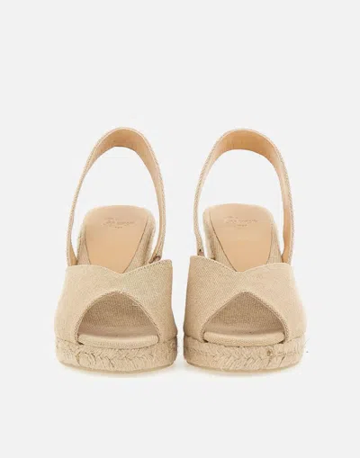 Castaã±er 80mm Brisa Wedge In Beige