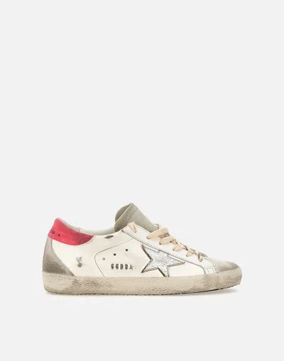 Shop Golden Goose Sneakers In White-silver-fluo