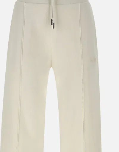 Shop Woolrich Trousers In White