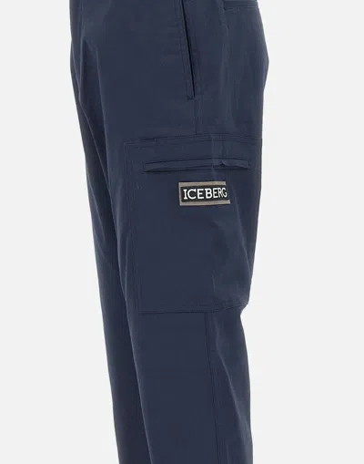 Shop Iceberg Trousers In Blue