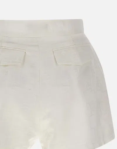 Shop Elisabetta Franchi Shorts In White
