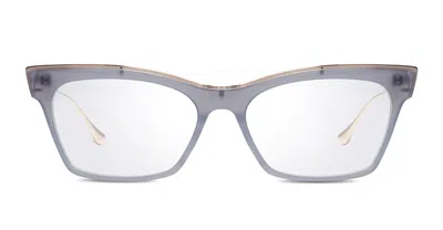 Shop Dita Eyeglasses In Grey, White Gold
