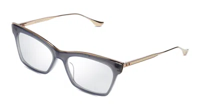Shop Dita Eyeglasses In Grey, White Gold