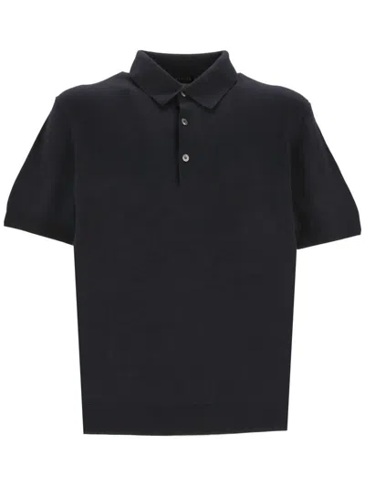 Shop Zegna T-shirts And Polos In Blue