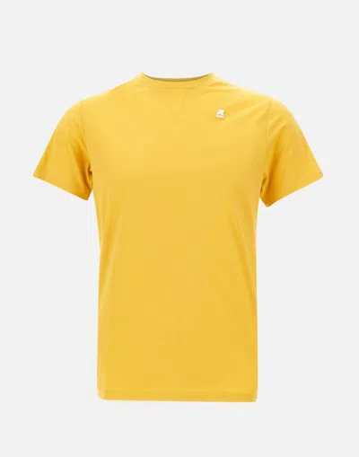 Shop K-way T-shirts And Polos In Yellow-blue