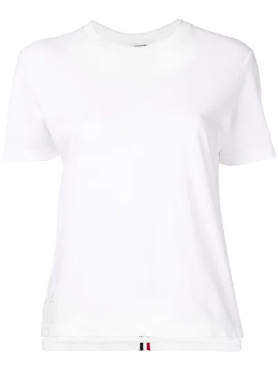 Shop Thom Browne T-shirts And Polos In White