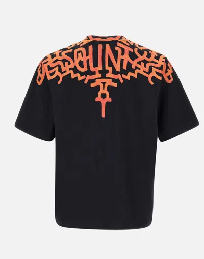 Shop Marcelo Burlon County Of Milan T-shirts And Polos In Black-orange