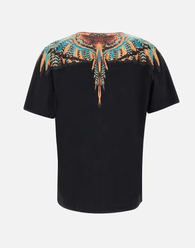 Shop Marcelo Burlon County Of Milan T-shirts And Polos In Black-orange
