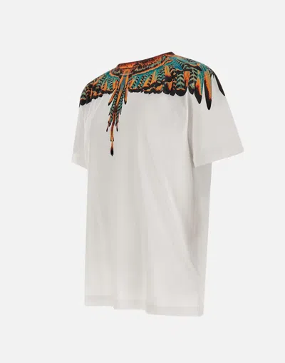Shop Marcelo Burlon County Of Milan T-shirts And Polos In White-orange