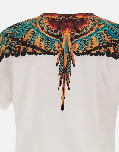 Shop Marcelo Burlon County Of Milan T-shirts And Polos In White-orange