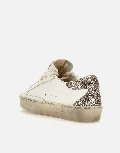 Shop Golden Goose Sneakers In White-pink