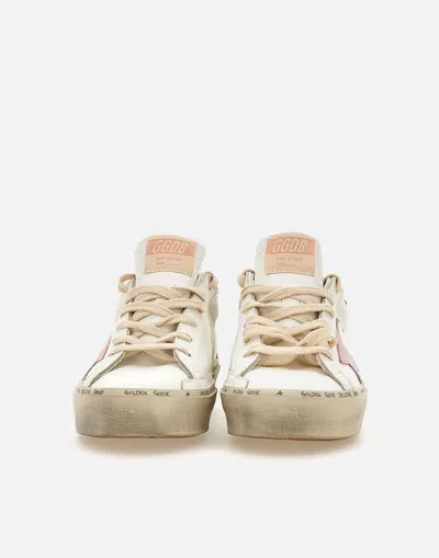 Shop Golden Goose Sneakers In White-pink