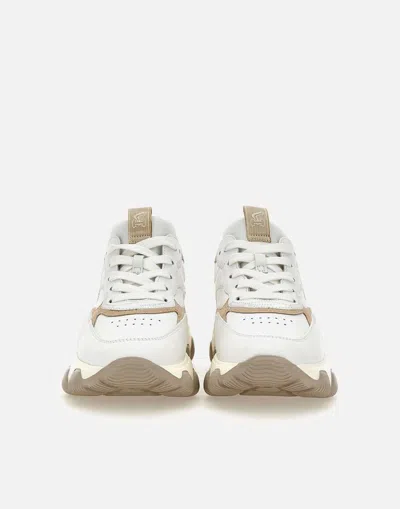 Shop Hogan Sneakers In White/ Beige