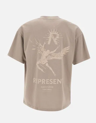 Shop Represent T-shirts And Polos In Beige