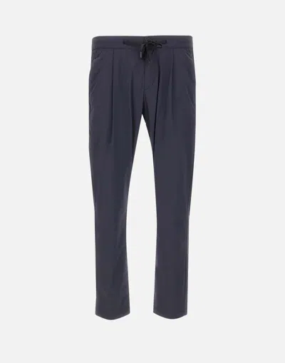 Shop Herno Trousers In Blue