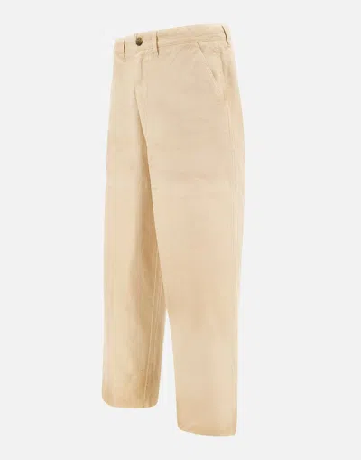 Shop Golden Goose Trousers In Beige