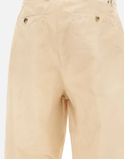 Shop Golden Goose Trousers In Beige