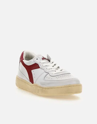 Shop Diadora Sneakers In White-red