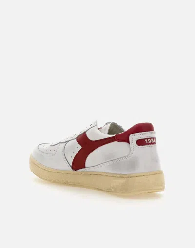Shop Diadora Sneakers In White-red