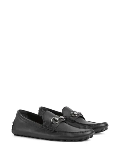 Shop Gucci Flat Shoes In Black