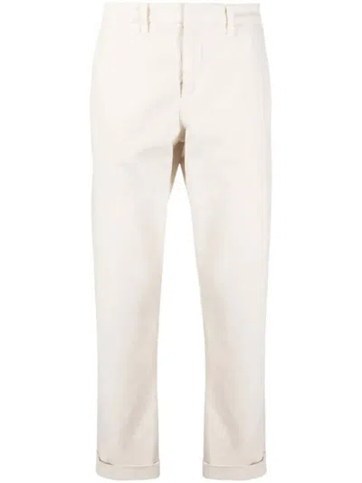 Shop Fay Trousers In Cream