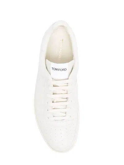 Shop Tom Ford Sneakers In Butter + Cream