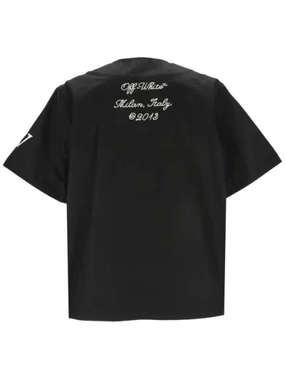 Shop Off-white Shirts In Black Refl
