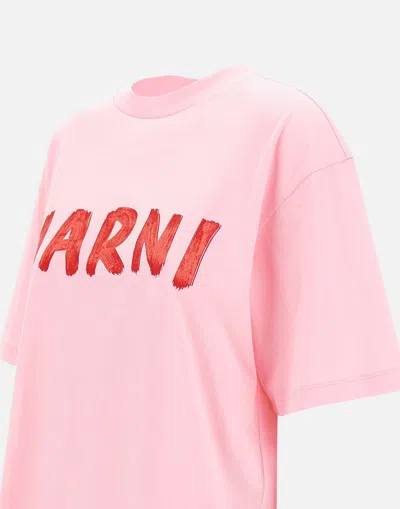 Shop Marni T-shirts And Polos In Pink