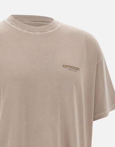 Shop Represent T-shirts And Polos In Beige