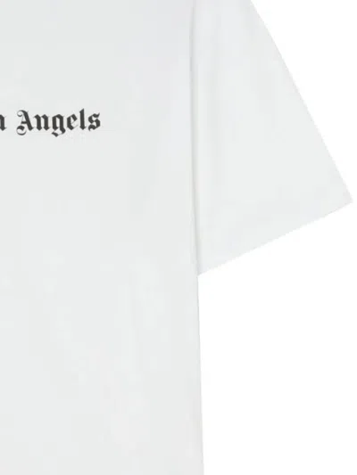 Shop Palm Angels T-shirts And Polos In White Blac